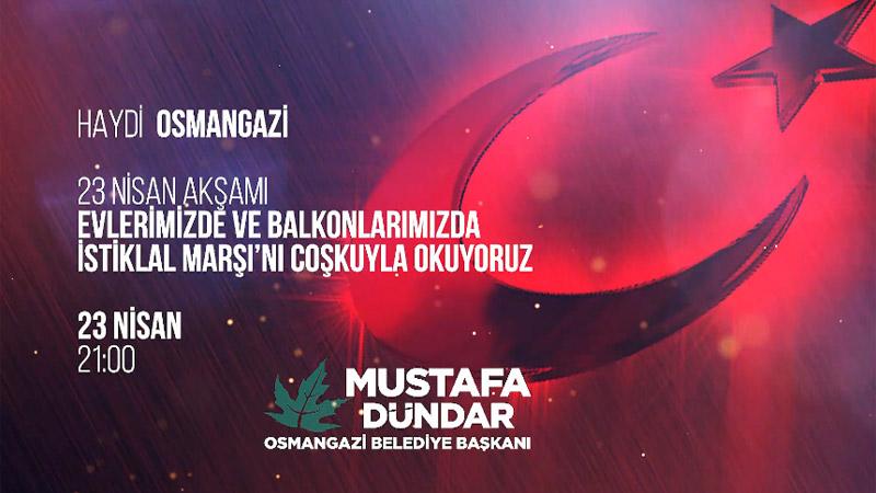 Başkan Mustafa Dündar’dan 23 Nisan için çağrı