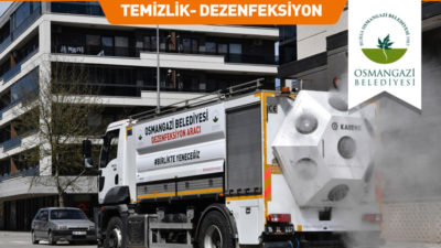 Osmangazi’de dezenfekte seferberliği