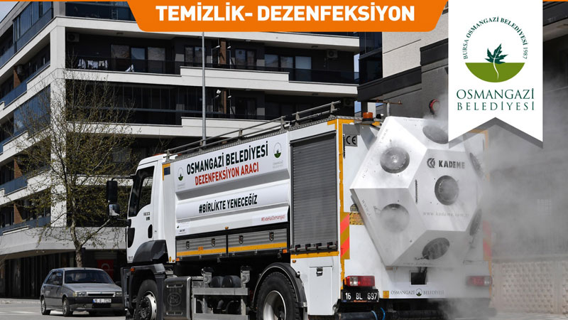 Osmangazi’de dezenfekte seferberliği