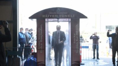 İnegöl’de Hijyen Tüneli kuruldu