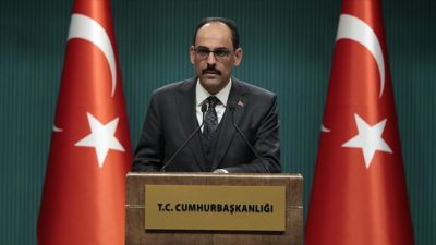 Cumhurbaşkanlığı Sözcüsü Kalın: İsrail ve Filistin’e tıbbi malzeme göndereceğiz