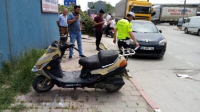 Bursada otomobil ile motosiklet çarpıştı