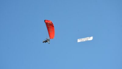 Başkan Taban bayramı gökyüzünden kutladı