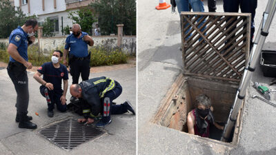 Film gibi! Karantina bölgesine kanalizasyondan girmeye çalıştı