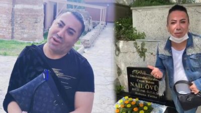 Mezarlıkta tepki çeken görüntü!