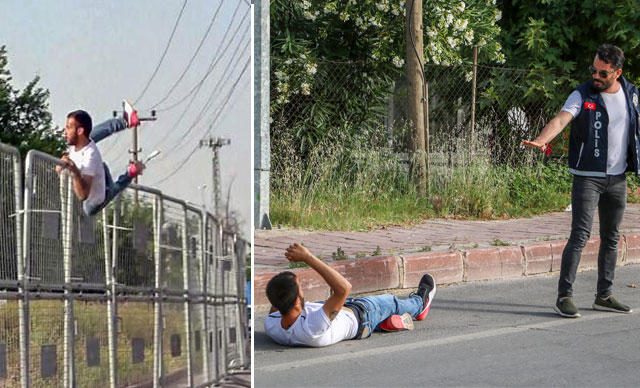 Karantinadan kaçarken yakalandılar