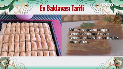 Baklava nasıl yapılır? Ev yapımı baklava tarifi