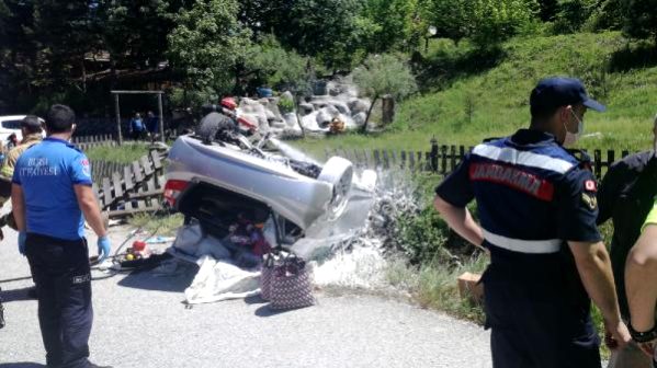 Bursa’da otomobil takla attı: Yaralılar var…