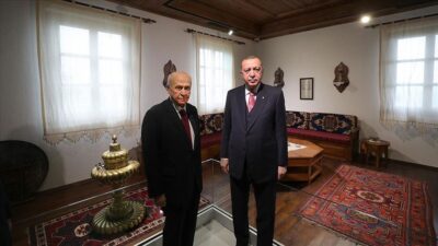 Erdoğan ile Bahçeli aylar sonra Demokrasi ve Özgürlükler Adasının açılışında bir araya geldi