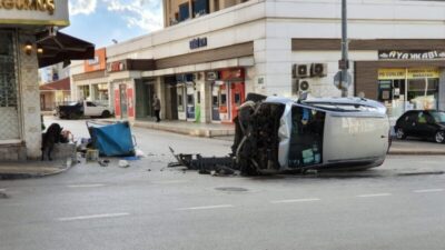 Görevden dönen Vefa Destek Grubu kaza yaptı