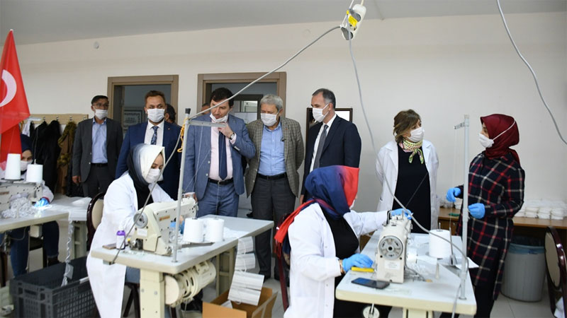 İnegöl Belediyesi’nde hedef 1 milyon maske