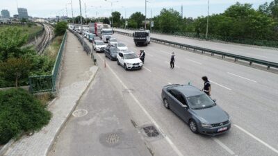 Kısıtlamanın son günü Bursa polisi kuş uçurtmadı