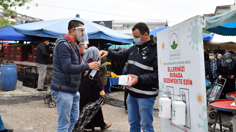 Zabıtanın ‘sosyal mesafe’ hassasiyeti