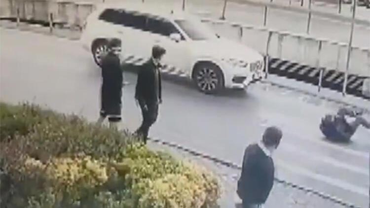 Ünlü oyuncu kaza yaptı! İşte kaza anı…