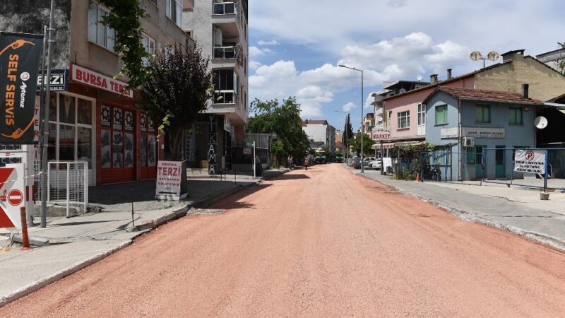 Sokağa çıkma yasağında asfalt mesaisi