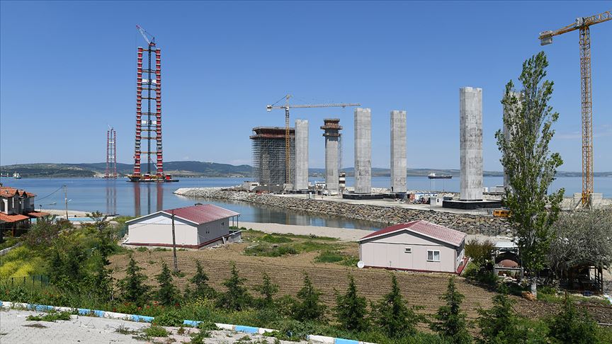 ‘1915 Çanakkale Köprüsünün kuleleri Erdoğan’ın video ile bağlanacağı tören ile tamamlanacak’