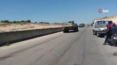 M4 karayolunda devriyede Rus askeri aracına saldırı