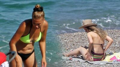 YSK nedeniyle kısıtlamadan muaf olan tatilciler, sahile akın etti!