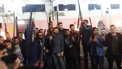 Pompalı tüfeklerle video çekip paylaşan 20 kişiye gözaltı