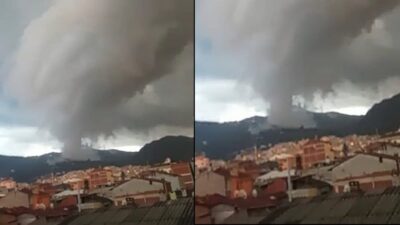 Bursa’da ilginç görüntü! O anlar kamerada…