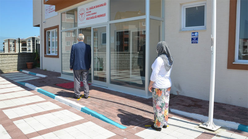 Bursa'daki Aile Sağlığı Merkezlerinde, yeni tip koronavirüs (Kovid-19) salgını sürecinde