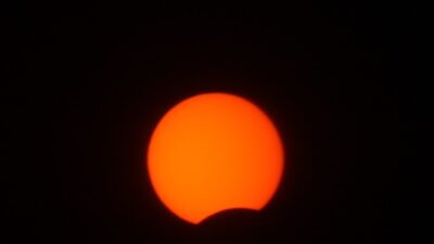 Bursa’da halkalı Güneş tutulması böyle görüntülendi