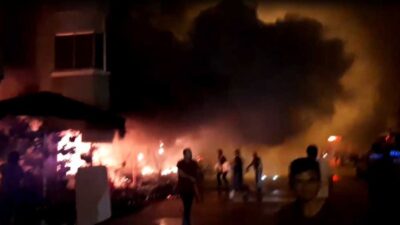 Bursa’da korku dolu saatler…Çiçekçi dükkanı alevlere teslim oldu