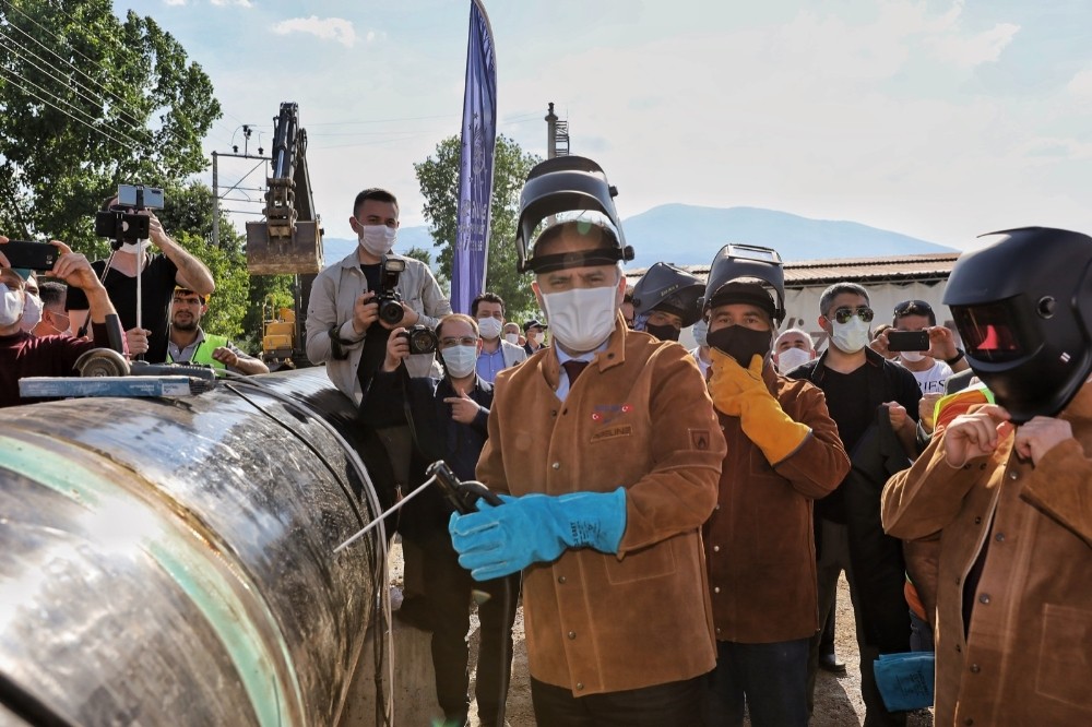 İnegöl sağlıklı içme suyuna kavuşuyor İnegöl sağlıklı içme suyuna kavuşuyor