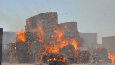 Bursa karton fabrikasında korkutan yangın