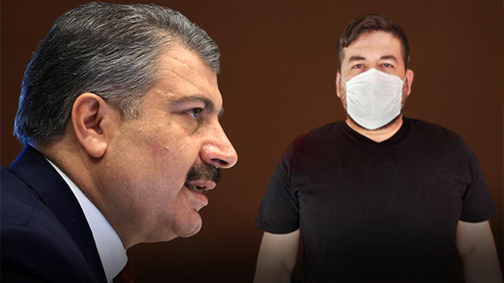 Bakan Koca fotoğrafını paylaşmıştı! Maskeyi neden gözüne taktığını anlattı