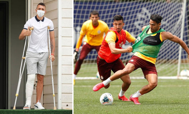 Antrenmanda Muslera sürprizi Antrenmanda Muslera sürprizi