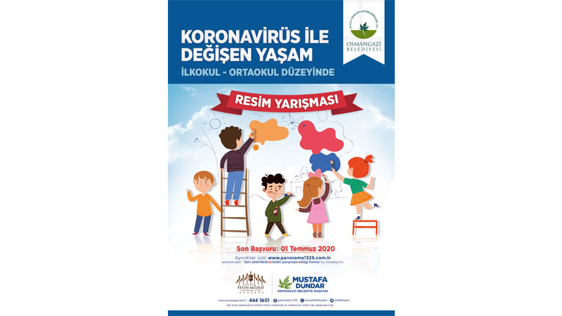 Çocuklar koronavirüs ile değişen yaşamlarını resmedecek