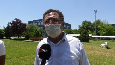 Bursa’da 6 çocuk babası oğlu ile sınava girdi