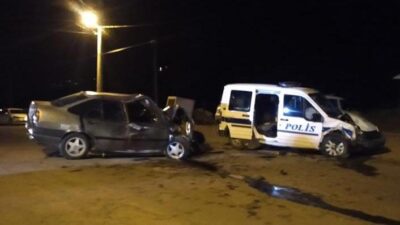 Polis aracı ile otomobil çarpıştı: Ölü ve yaralılar var