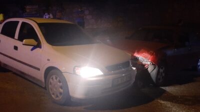 2 araç kafaya çarpıştı, korkudan bayılan kazazedenin kafası yarıldı