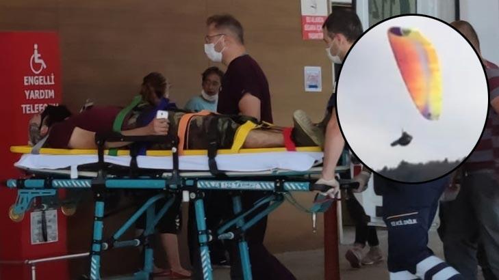 Bursa’da iniş yaparken paraşütü ağaca takılan sporcu, yaralandı! Bursa’da iniş yaparken paraşütü ağaca takılan sporcu, yaralandı!