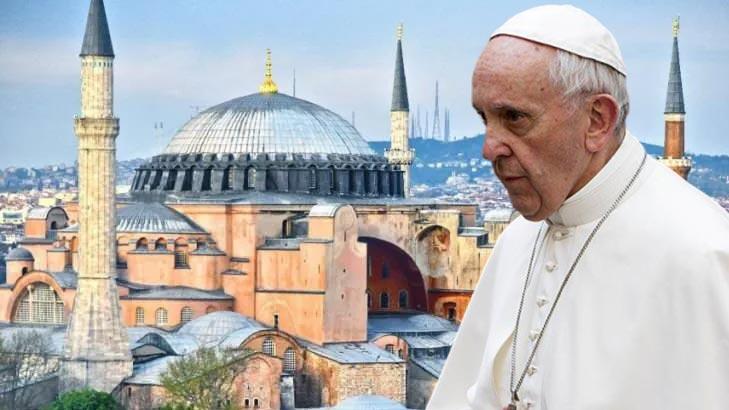 Papa’dan Ayasofya açıklaması! Çok acı verici