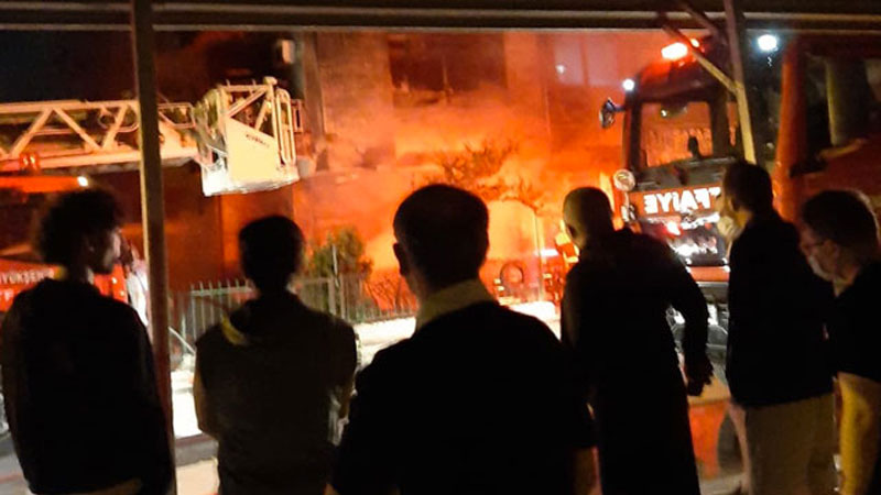 Taksi şoförünün dikkati faciayı önledi