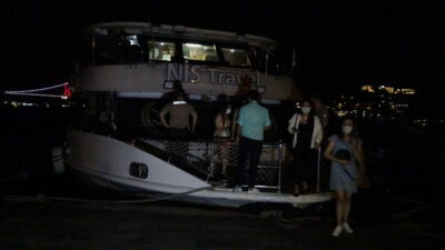 150 kişilik yat partisine polis baskını