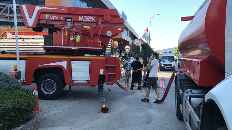 Bursa’da fabrikada yangın Bursa’da fabrikada yangın