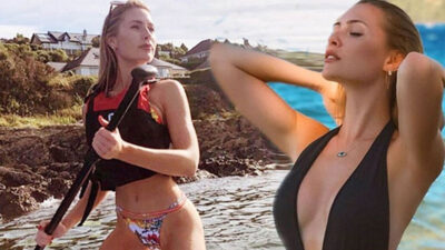 Chloe Loughnan’ın sörf macerası olaylı bitti