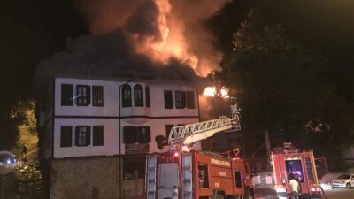 Safranbolu’da tarihi konakta yangın