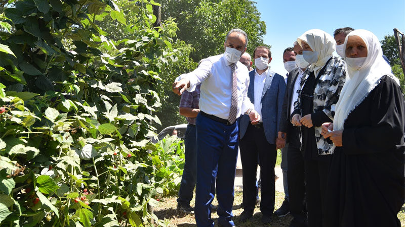 Bursa Büyükşehir Belediyesi’nin kırsalda kalkınmayı sağlamak ve nitelikli ürünleri çiftçiyle