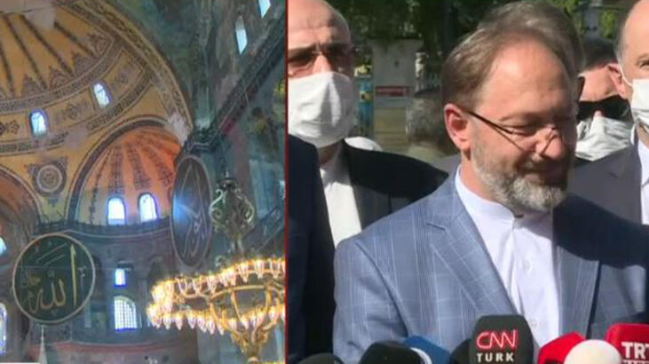 24 Temmuz’da açılacak Ayasofya’da inceleme yaptılar… 24 Temmuz’da açılacak Ayasofya’da inceleme yaptılar…