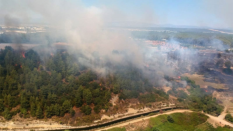 Antalya’da orman yangını! Havadan karadan müdahale…