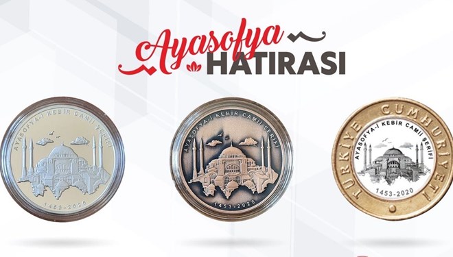 Ayasofya Camisi özel parası basıldı