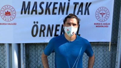 Bursaspor’dan ’Maske tak, örnek ol’ kampanyasına destek