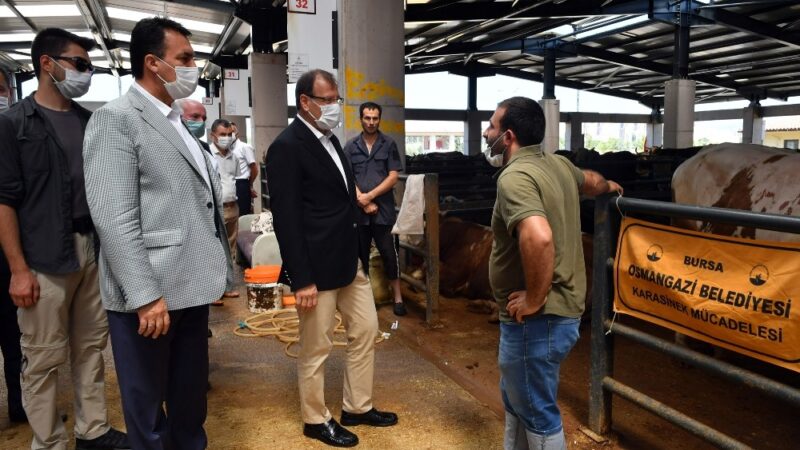 Bayrama günler kala en hareketli yerlerin başında gelen Osmangazi Belediyesi