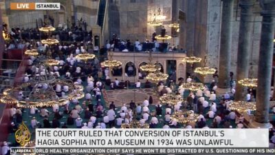 Dünya Ayasofya’yı böyle izledi…