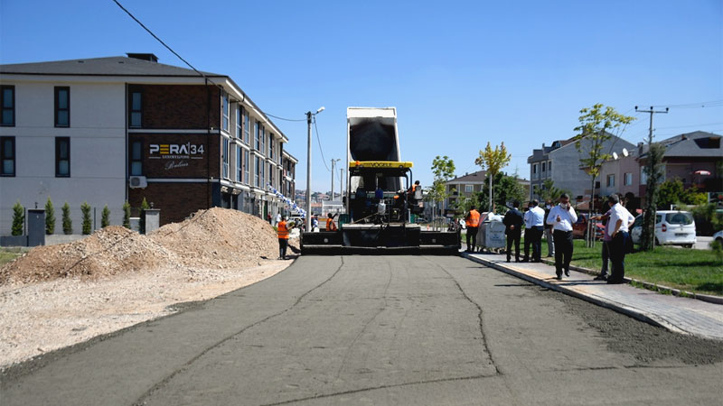 Beton yol uygulaması şehrin tüm noktalarına yayılıyor